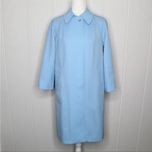 Outer Banks Vintage 70's Blue Rain Trench Coat S